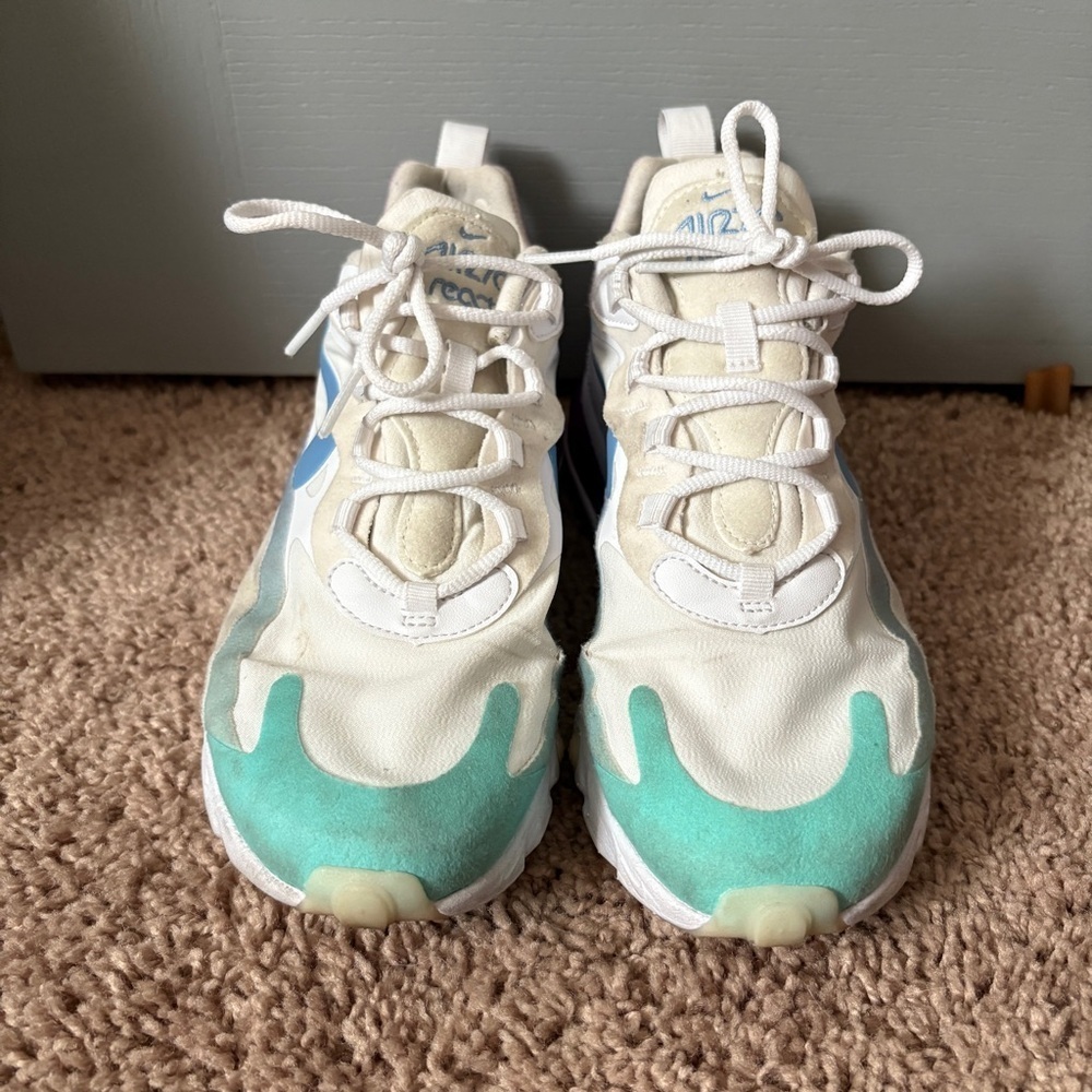 Nike Women's Air Max 270 React Gradient Shift Aurora Purple Size 7.5 - Picture 4 of 13